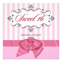Bonbon 16 - Invitations personnalisées de fête d'a