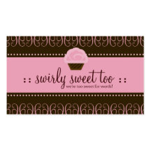 BONBON À TBA WINNER-SWIRLY AUSSI MODÈLES DE CARTES DE VISITE
