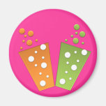 BonBon Party Funky Groove Party Drinks Refrigerator Magnet