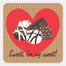 Bonbons pour mon bonbon ! Autocollants