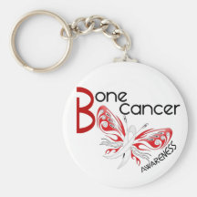 Bone Cancer BUTTERFLY 3 Awareness Key Chains