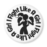 Bone Cancer I Fight Like A Girl Pose Magnets