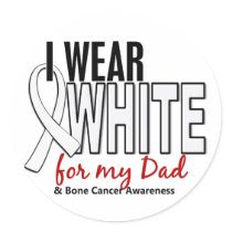 Bone Cancer I Wear White For My Dad 10