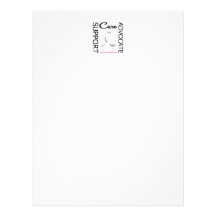 Bone Cancer Support Advocate Cure Personalized Letterhead