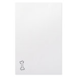 Bone - fun line drawing art symbol logo design customized stationery