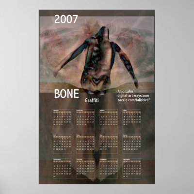 Bone graffiti 2007 poster calendar by Anjo Lafin by talisbird