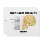 Boneheaded Thoughts Inside (Anatomy Humour)
