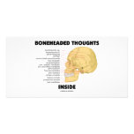 Boneheaded Thoughts Inside (Anatomy Humour) photo cards