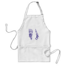 Bones of the feet - blue apron