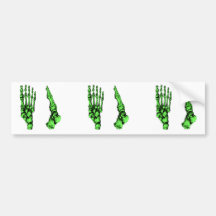 Bones of the human foor. bumper sticker