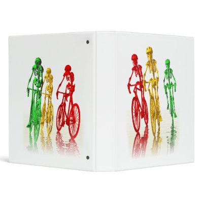 Bones on bikes binder by Skeletonia