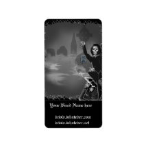 boneyard halloween custom address label