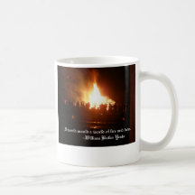 Bonfire-I would mould a world of fire and dew... Mugs