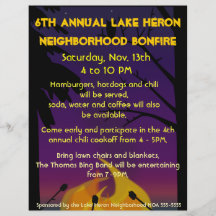 Bonfire Party Flyer