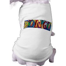 BONGO ~ PERSONALIZED BIG LETTER PET-WARE FOR DOGS! PET TEE