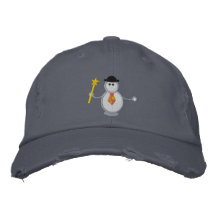 Bonhomme de neige casquettes de baseball brodées