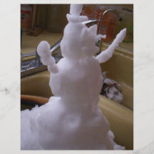 Bonhomme de neige d'intérieur prospectus personnalisés