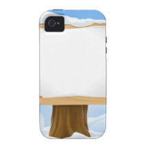 Bonhomme de neige et signe mignons de Noël Coques iPhone 4/4S