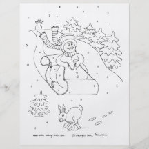 Bonhomme de neige Sleigh Prospectus En Couleur