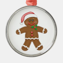 Bonhomme en pain d'épice de Noël Ornement