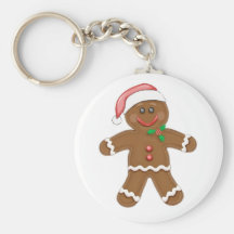 Bonhomme en pain d'épice de Noël Porte-clés