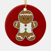 Bonhomme en pain d'épice ornements de noël