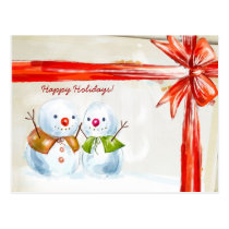 Bonhommes de neige de Chirstmas cartes postales