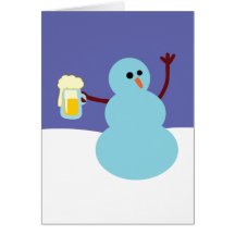 Bonhommes de neige fous ! carte