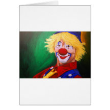 Bonjour clown cartes de vœux
