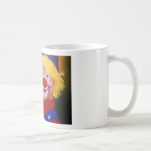 Bonjour clown mug