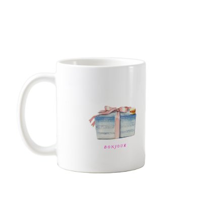 Bonjour Macarons mug by parisbreakfast