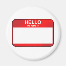 Bonjour mon nom est… magnets