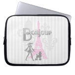 Bonjour Paris 2 Laptop Sleeve