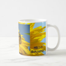 Bonjour soleil ! Tasses de café de tournesols de t