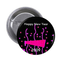 Bonne année, 2009 badges avec agrafe