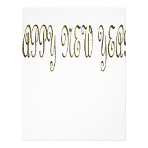 Bonne année avec le serpent de motif en-tête de lettre customisable