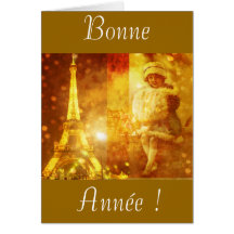 Bonne année de Paris Cartes