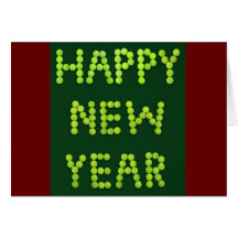 Bonne année - fans de tennis cartes