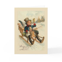 "Bonne et heureuse Annee" New Year Card