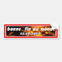 bonne fin d'année 2012 autocollant pour voiture