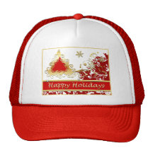 Bonnes fêtes arbre de Noël Casquette