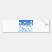 BONNES FÊTES AUTOCOLLANT POUR VOITURE