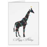 Bonnes fêtes carte de voeux - girafe
