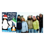 Bonnes fêtes carte photo mignon de famille de ping photocarte customisée