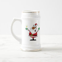Bonnes fêtes pain grillé de Père Noël noir Tasse À Café