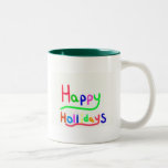 Bonnes fêtes timbre tasses à café