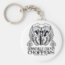 Bonneville County Choppers Spark Plug Keychain