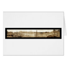 Bonneville Dam Locks Photo 1934 Greeting Card