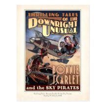 Bonnie Scarlet & the Sky Pirates Postcard