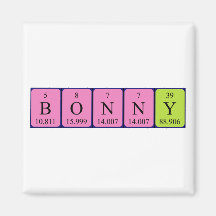 Bonny periodic table name magnet